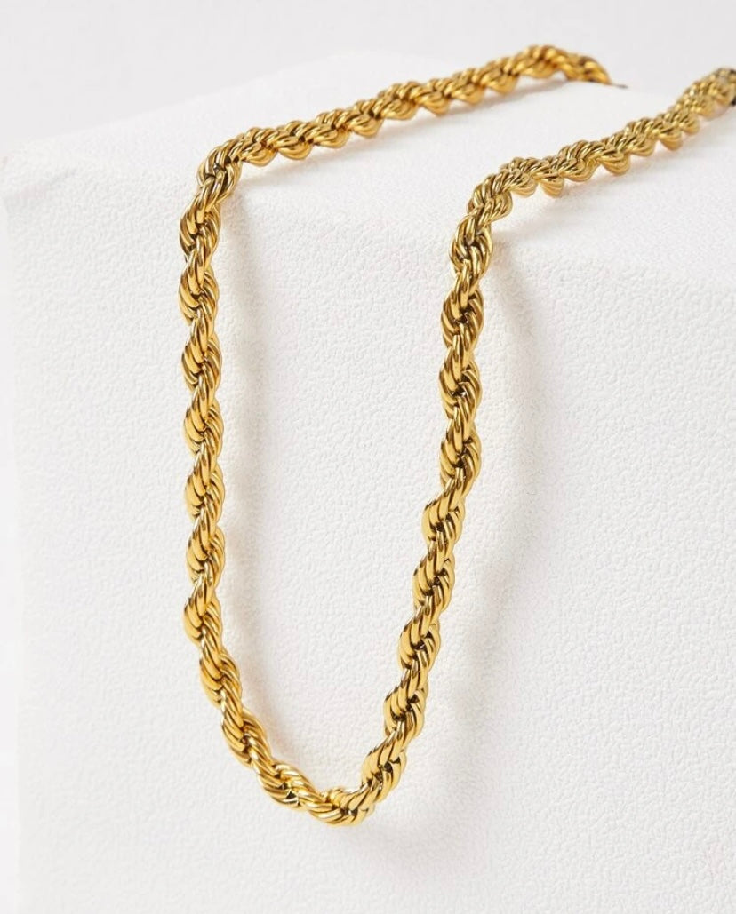 TWISTED ROPE CHAIN (THIN)