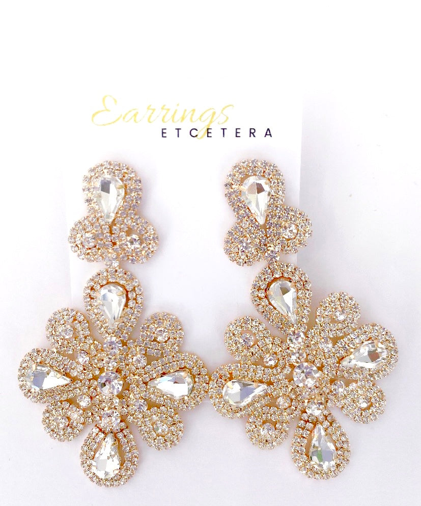 SNOWFLAKE STATEMENT EARRINGS