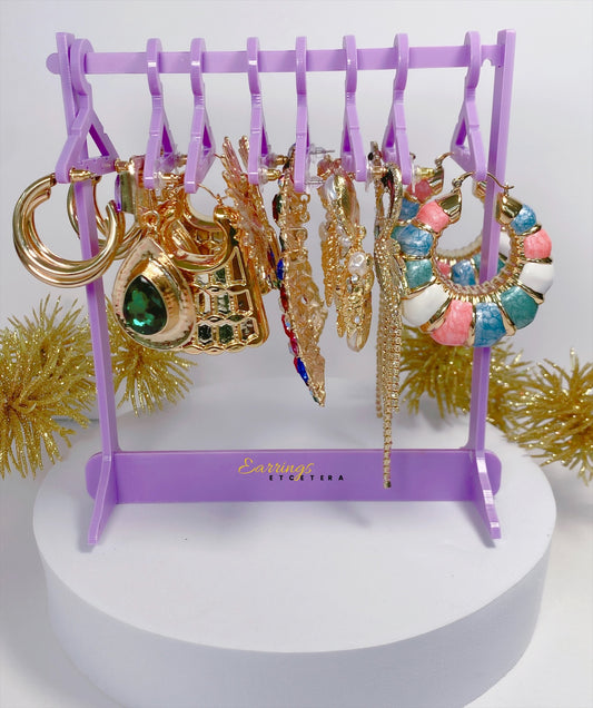 EARRING RACK W/HANGERS (PASTEL)